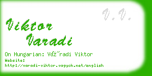 viktor varadi business card